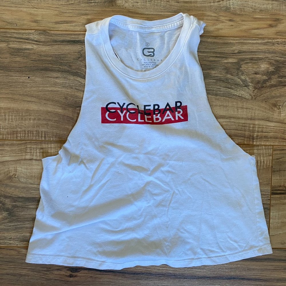 Cyclebar White Tank Top